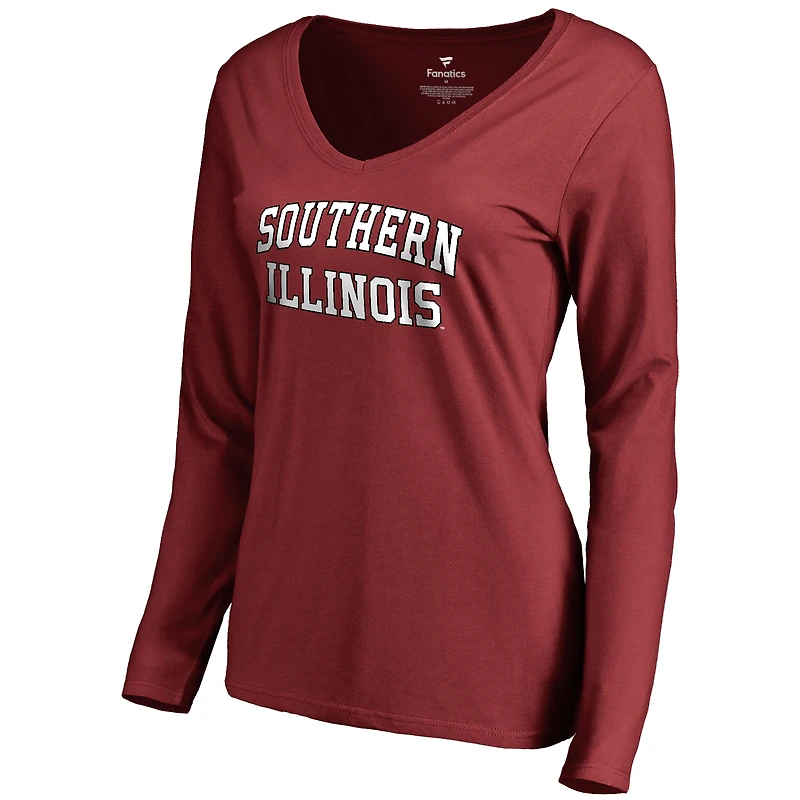 Women's Maroon Southern Illinois Salukis Everyday Long Sleeve T-Shirt