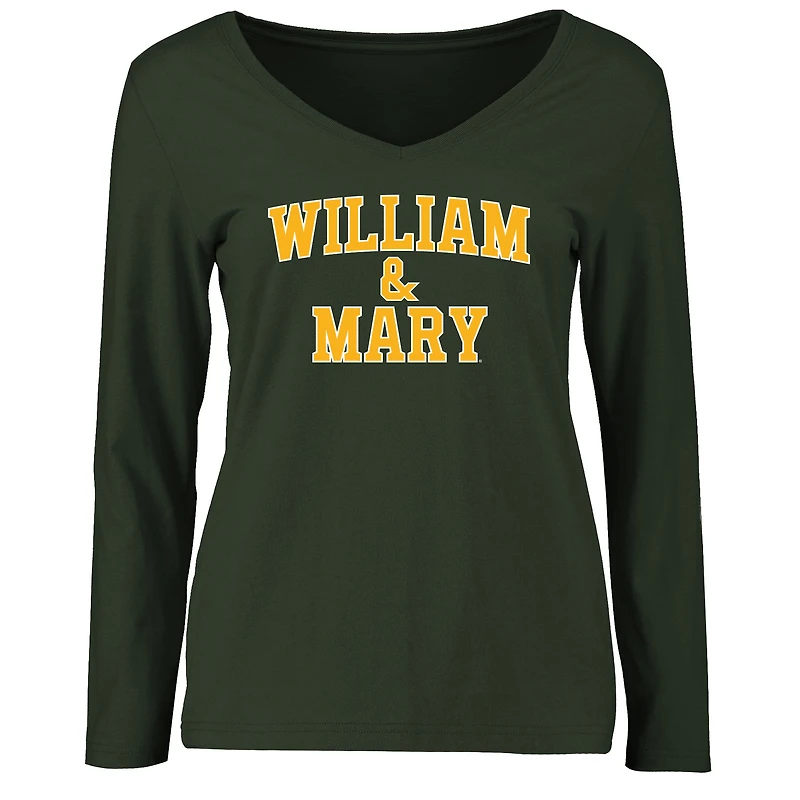 Women's Green William & Mary Tribe Everyday Long Sleeve T-Shirt