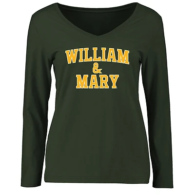 Women's Green William & Mary Tribe Everyday Long Sleeve T-Shirt