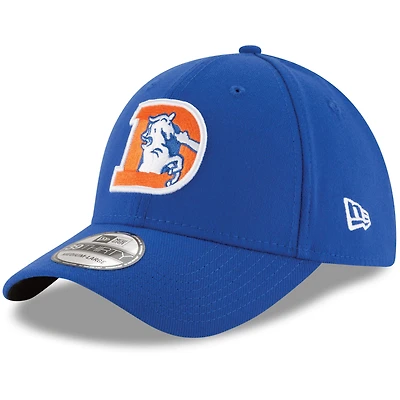 Men's New Era Royal Denver Broncos Throwback Logo Team Classic 39THIRTY Flex Hat