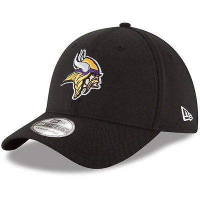 Men's New Era Black Minnesota Vikings Team Classic 39THIRTY Flex Hat