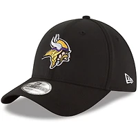 Men's New Era Black Minnesota Vikings Team Classic 39THIRTY Flex Hat