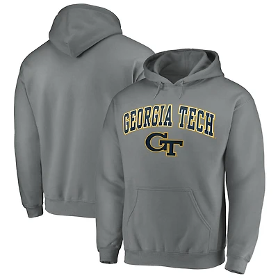 Men's Fanatics Charcoal Georgia Tech Yellow Jackets Campus Pullover Hoodie