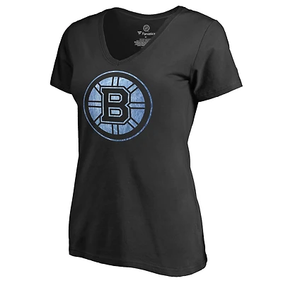 Women's Black Boston Bruins Pond Hockey T-Shirt