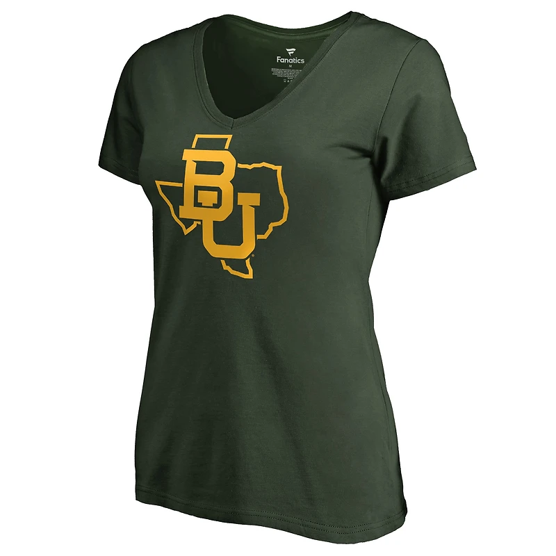 Women's Green Baylor Bears Tradition State T-Shirt
