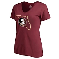 Women's Garnet Florida State Seminoles Tradition State T-Shirt