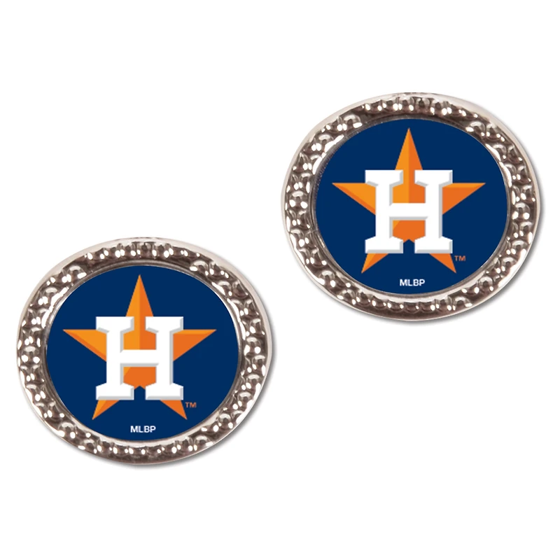 Women's WinCraft Houston Astros Round Post Earrings