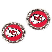 Women's WinCraft Kansas City Chiefs Round Post Earrings