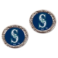 Women's WinCraft Seattle Mariners Round Post Earrings