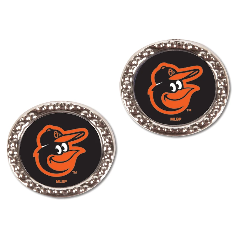 Women's WinCraft Baltimore Orioles Round Post Earrings