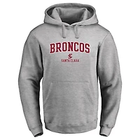 Men's Ash Santa Clara Broncos Proud Mascot Pullover Hoodie