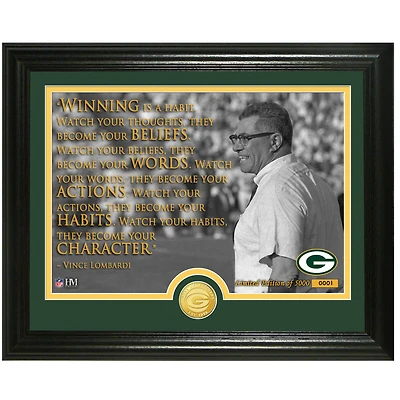 Highland Mint Vince Lombardi Green Bay Packers 13" x 16" Quote Photomint