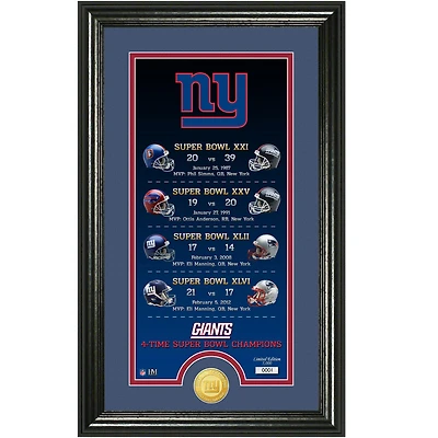 Highland Mint New York Giants Legacy 14" x 21" Photomint