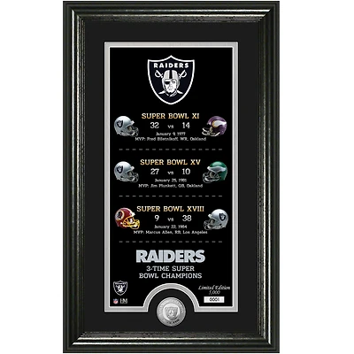 Highland Mint Las Vegas Raiders Legacy 14" x 21" Photomint