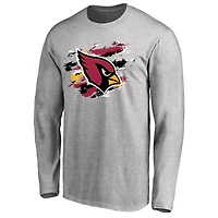 Men's Ash Arizona Cardinals True Colors Long Sleeve T-Shirt