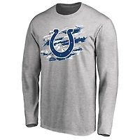 Men's Ash Indianapolis Colts True Colors Long Sleeve T-Shirt