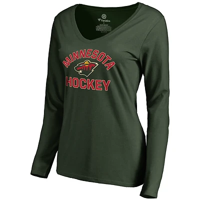 Women's Green Minnesota Wild Overtime Long Sleeve T-Shirt