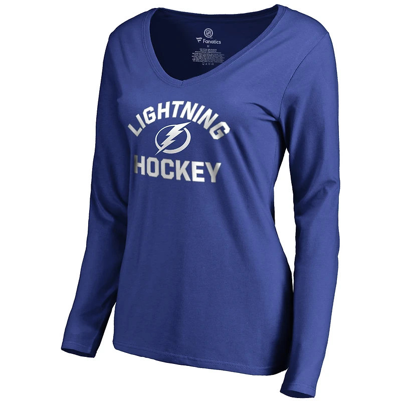 Women's Blue Tampa Bay Lightning Overtime Long Sleeve T-Shirt