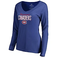 Women's Royal Montreal Canadiens Nostalgia Long Sleeve T-Shirt