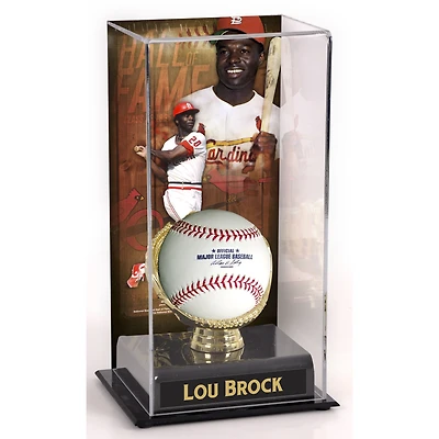 Lou Brock St. Louis Cardinals Hall of Fame Sublimated Display Case with Image