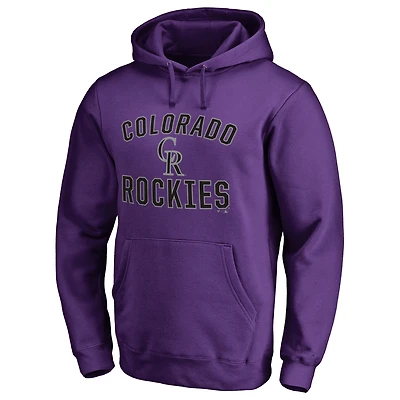 Men's Purple Colorado Rockies Victory Arch Pullover Hoodie