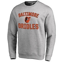Men's Ash Baltimore Orioles Victory Arch Pullover Sweatshirt