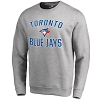 Men's Ash Toronto Blue Jays Victory Arch Pullover Sweatshirt