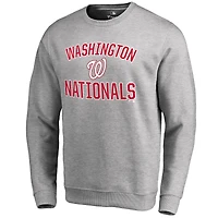 Men's Ash Washington Nationals Victory Arch Pullover Sweatshirt