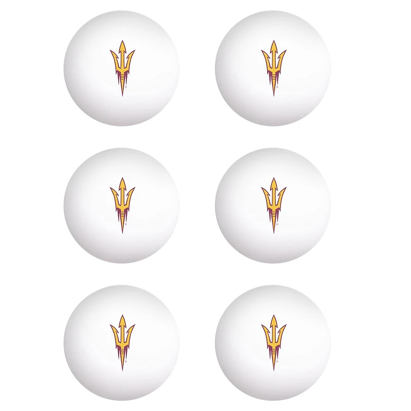 WinCraft Arizona State Sun Devils 6-Pack Table Tennis Balls