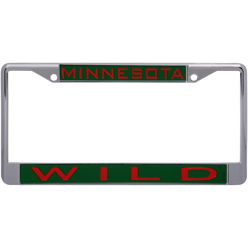 WinCraft Minnesota Wild Laser Inlaid Metal License Plate Frame