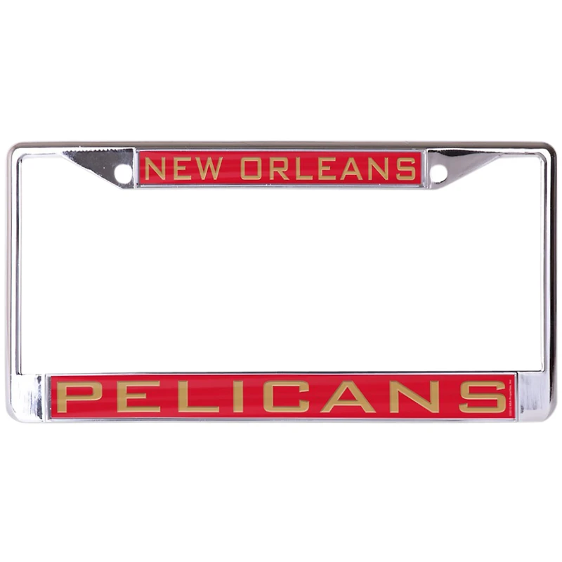 WinCraft New Orleans Pelicans Laser Inlaid Metal License Plate Frame