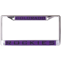 WinCraft Colorado Rockies Laser Inlaid Metal License Plate Frame