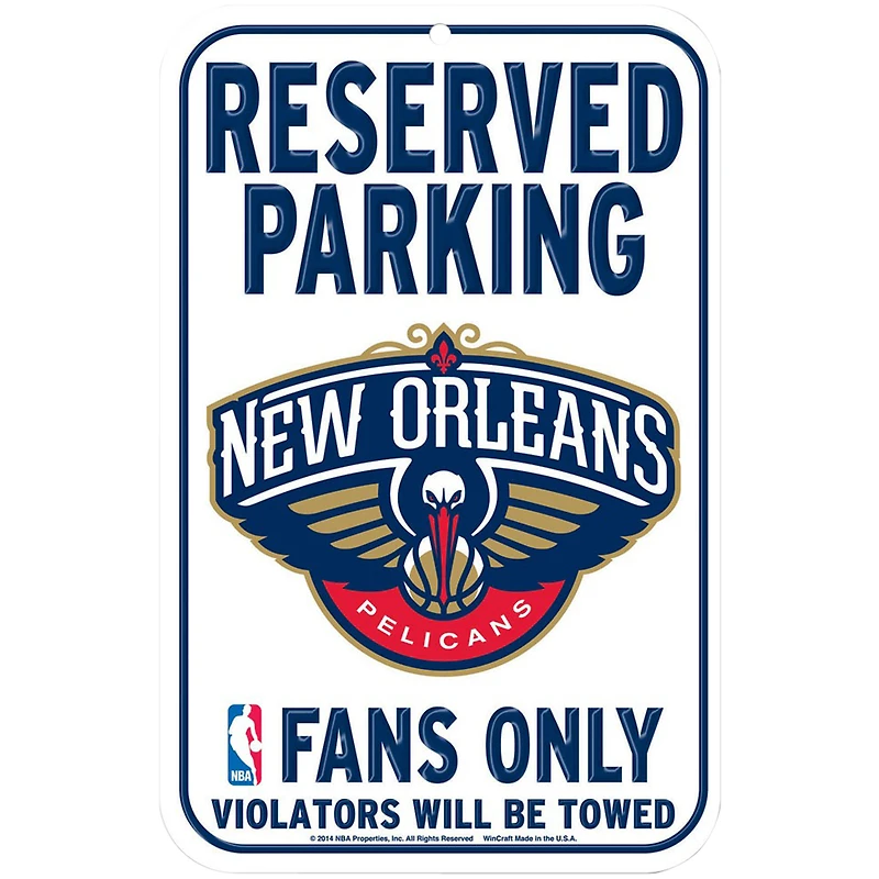 WinCraft New Orleans Pelicans 11" x 17" Plastic Sign