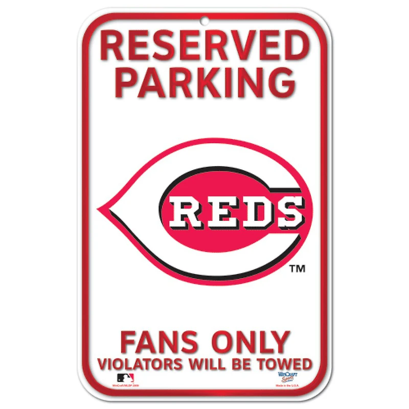 WinCraft Cincinnati Reds 11" x 17" Plastic Sign