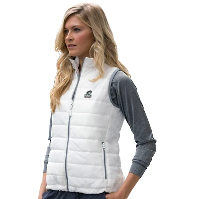 Women's White Robert Morris Colonials Apex Compressible Quilted Vest