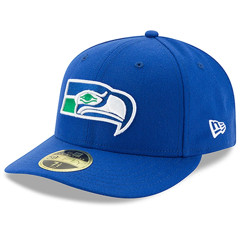 Men's New Era Royal Seattle Seahawks Omaha Low Profile 59FIFTY Structured Hat