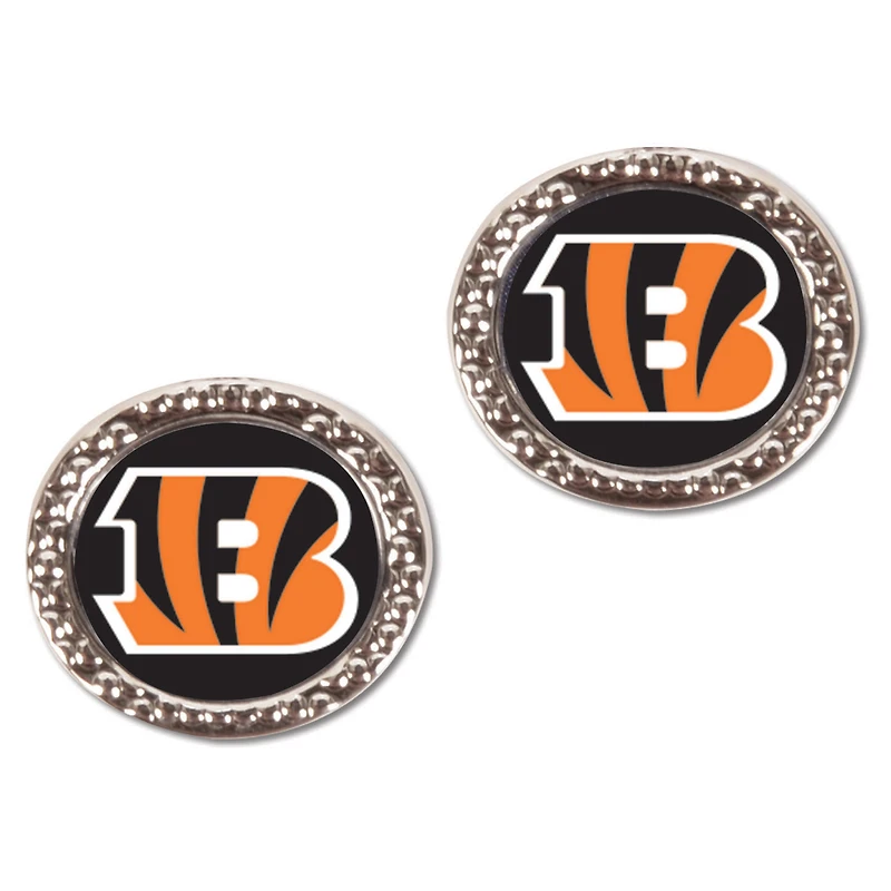 Women's WinCraft Cincinnati Bengals Round Post Earrings