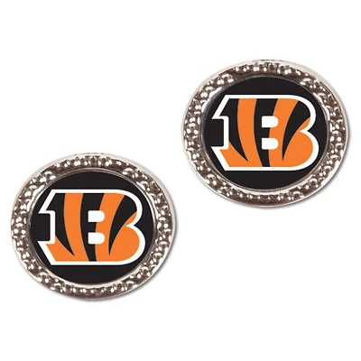 Women's WinCraft Cincinnati Bengals Round Post Earrings