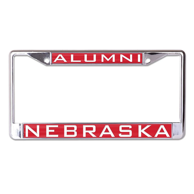 WinCraft Nebraska Huskers Alumni Inlaid Metal License Plate Frame