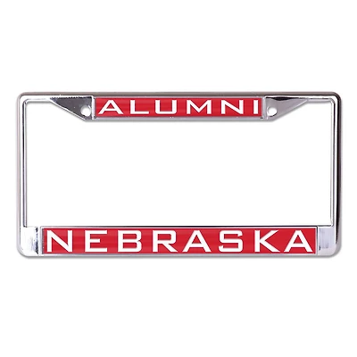 WinCraft Nebraska Huskers Alumni Inlaid Metal License Plate Frame