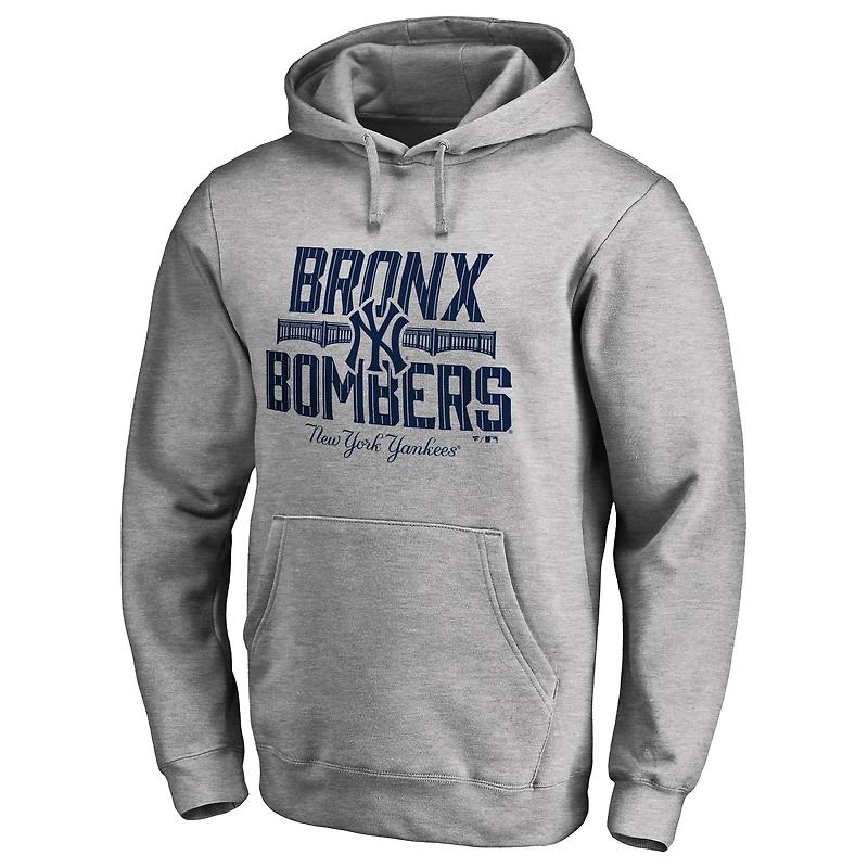 Men's Ash New York Yankees Hometown Collection The Bombers Pullover Hoodie