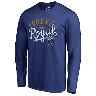 Men's Royal Kansas City Royals Hometown Collection Forever Royal Long Sleeve T-Shirt