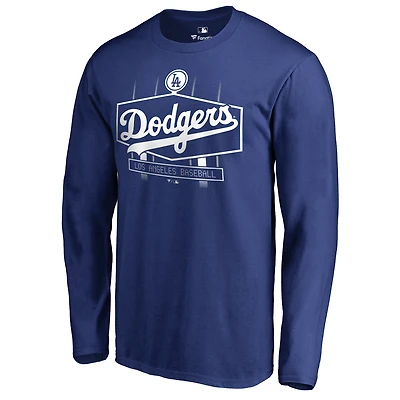 Men's Royal Los Angeles Dodgers Hometown Collection Scoreboard Long Sleeve T-Shirt