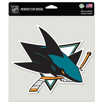 WinCraft San Jose Sharks 8" x 8" Color Car Decal