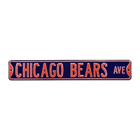 Navy Chicago Bears Ave 6" x 36" Steel Street Sign