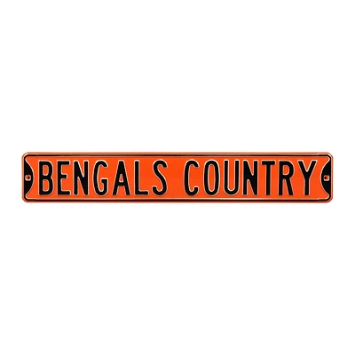 Orange Cincinnati Bengals Country 6" x 36" Steel Street Sign