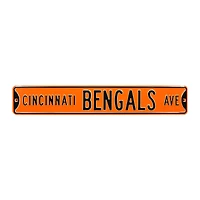 Orange Cincinnati Bengals 6" x 36" Steel Street Sign