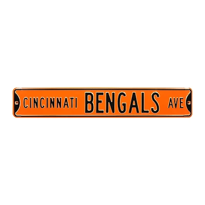 Orange Cincinnati Bengals 6" x 36" Steel Street Sign