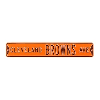 Orange Cleveland Browns 6" x 36" Steel Street Sign