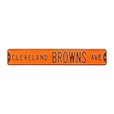 Orange Cleveland Browns 6" x 36" Steel Street Sign